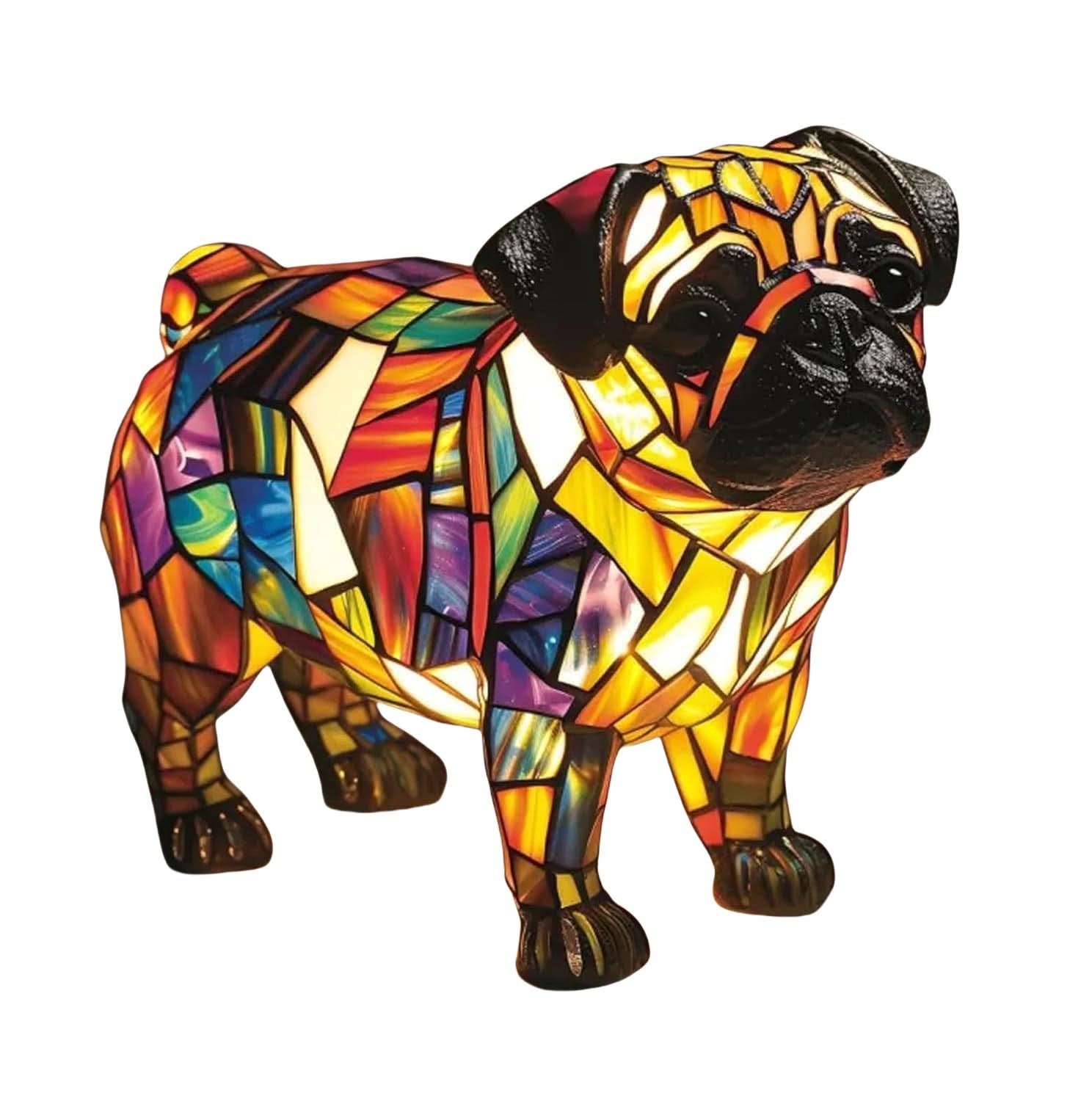 Schitterend Standbeeld – Artistieke LED-Nachtlamp Met Hondenras-Motiv