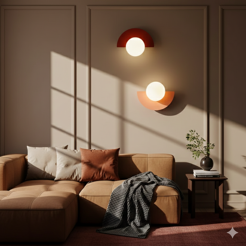 Moderner minimalistische glazen globe wandlamp LED 1-licht