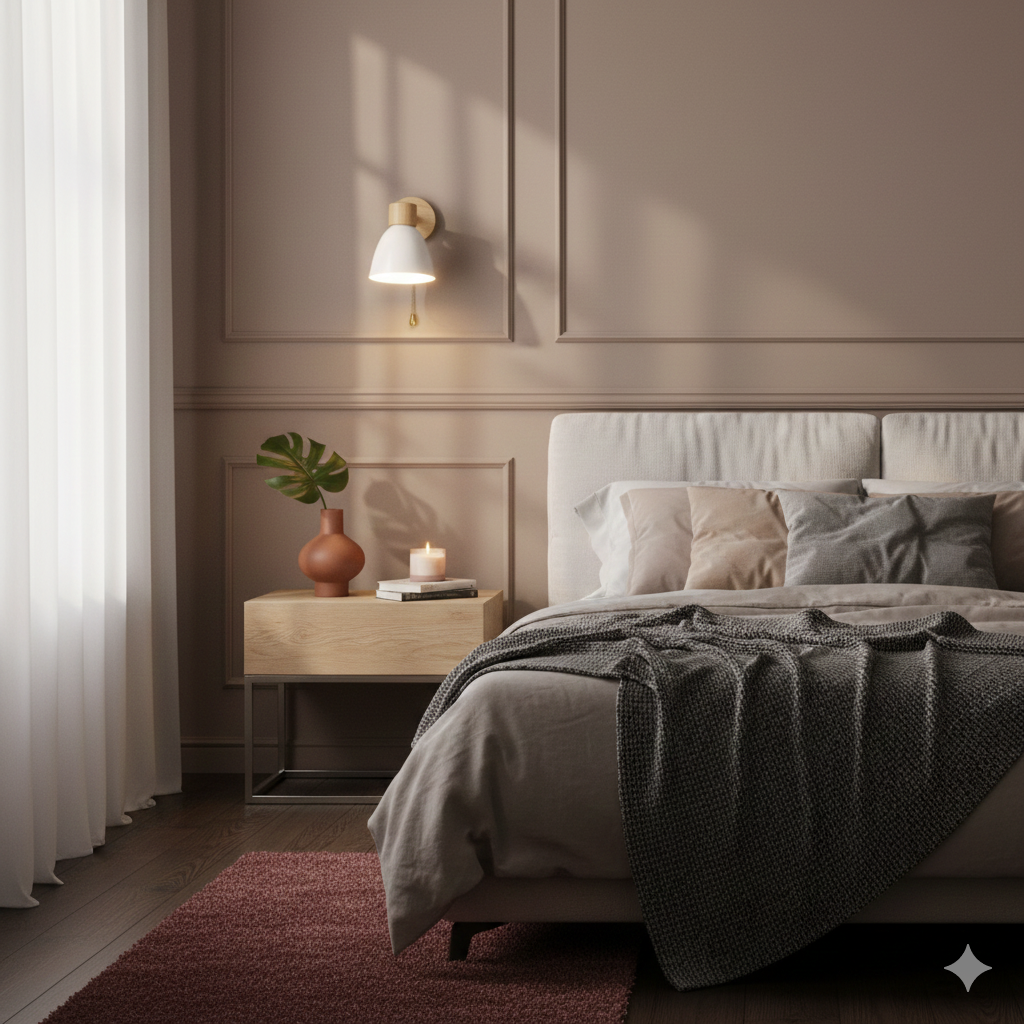 Modern Minimalistische Houten Conus LED Wandlamp | 1-Lamp