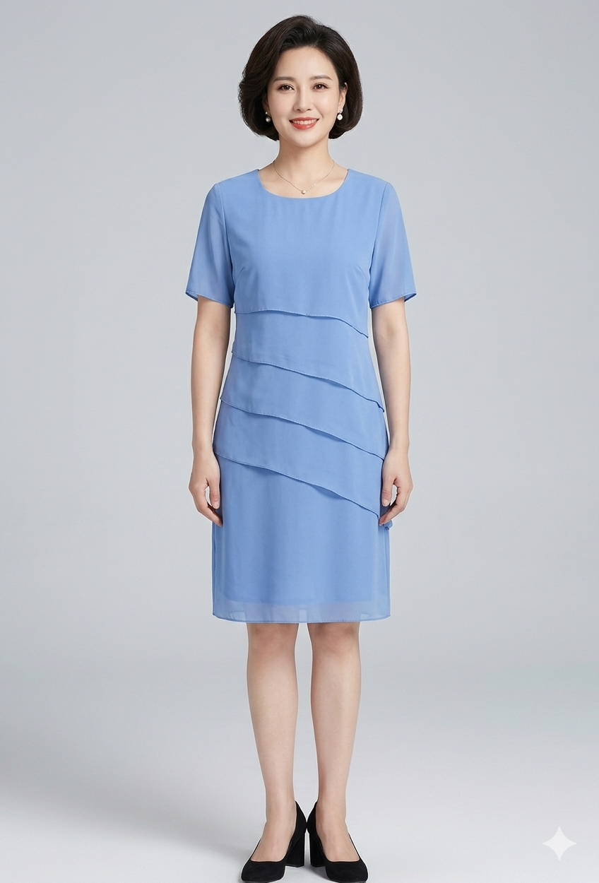 Drune | Elegante Figuuraccentuerende Damesjurk
