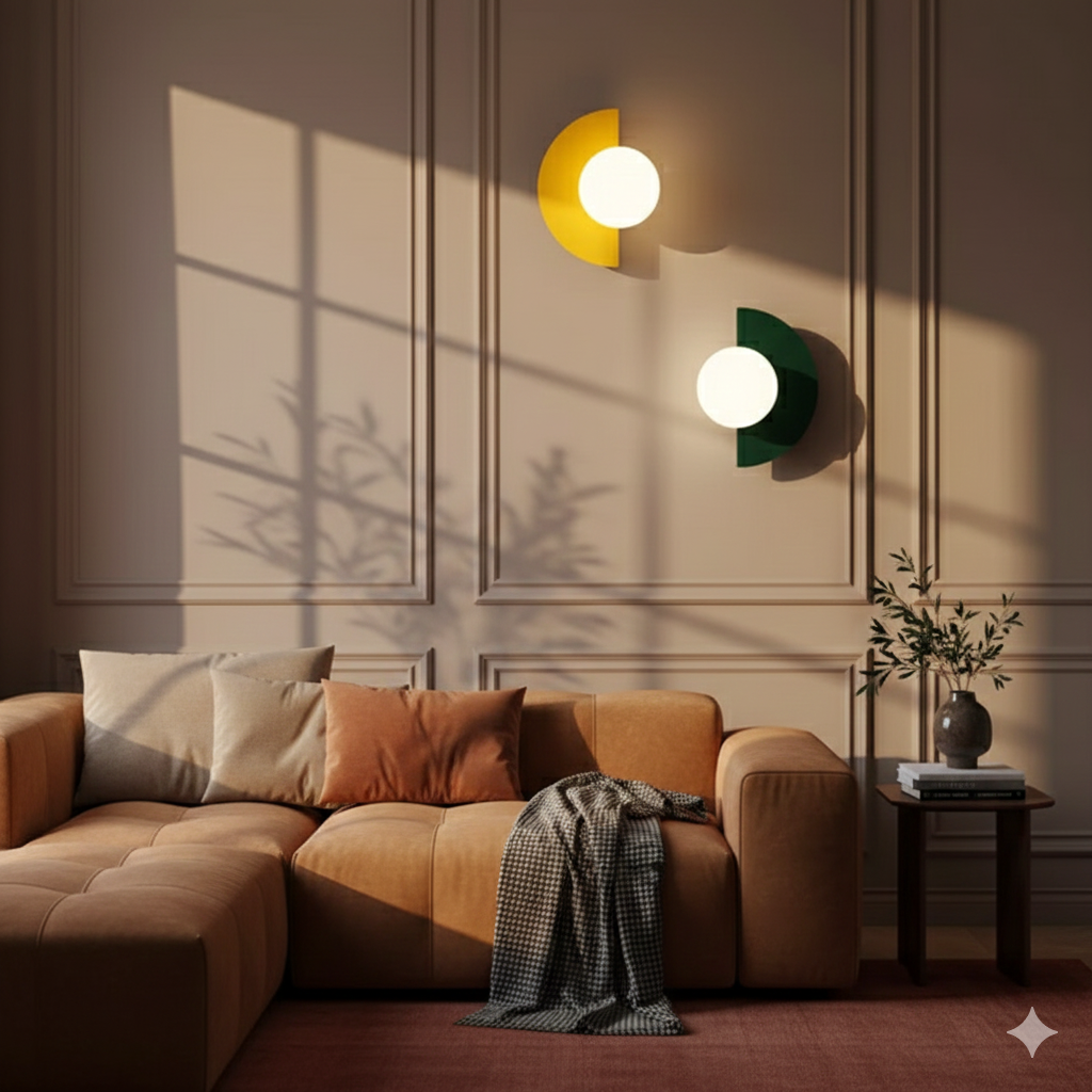 Moderner minimalistische glazen globe wandlamp LED 1-licht