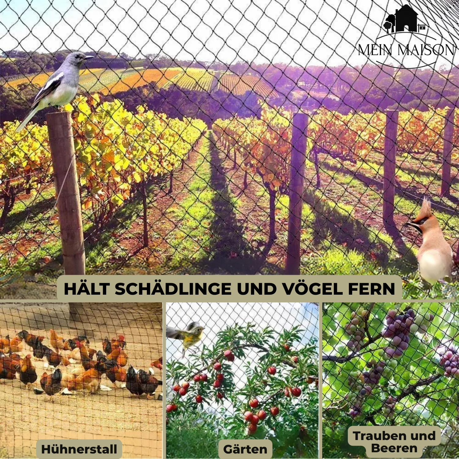 AgriNet Pro Tuinnet | UV-bestendig & Scheurbestendig | Veelzijdige Plantenbescherming | Verkrijgbaar in gewenste maat