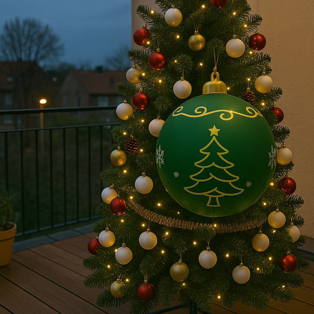 PVC Kerstdecoratie voor Buiten met Kleurrijke LED-verlichting