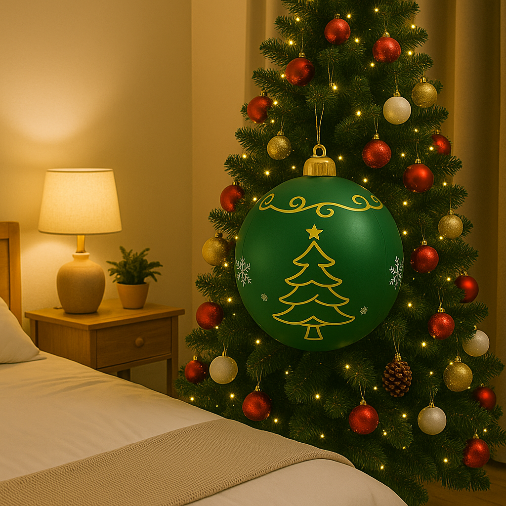 PVC Kerstdecoratie voor Buiten met Kleurrijke LED-verlichting