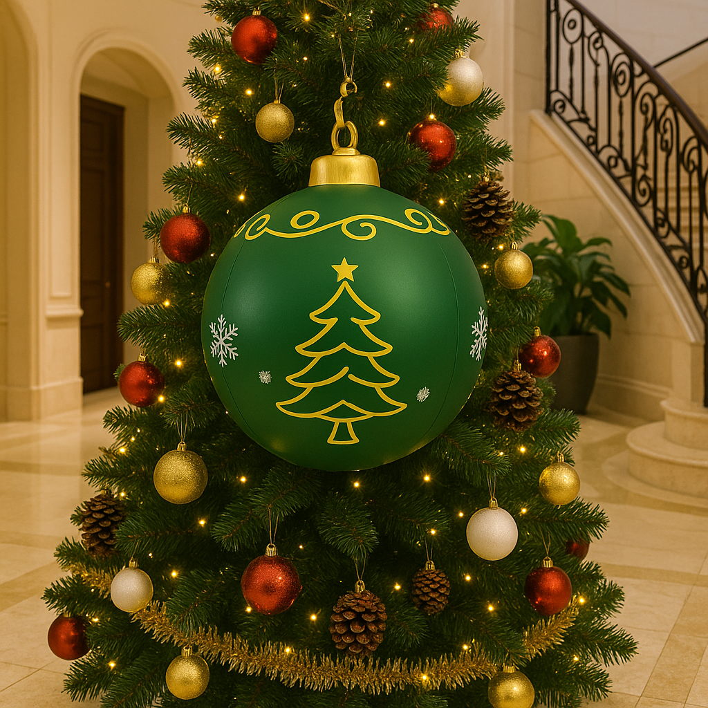 PVC Kerstdecoratie voor Buiten met Kleurrijke LED-verlichting