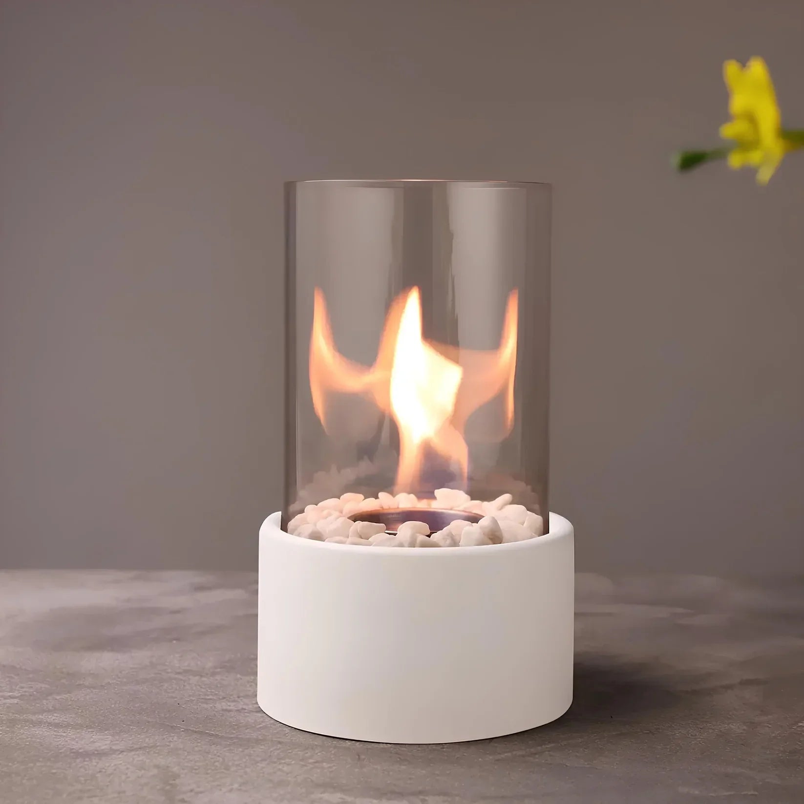 GlowEdge Rookvrije Biohaard van Glas voor Tafel en Binnen