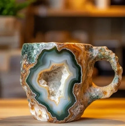CrystalBrew Koffiemokken | Elegante mineralen kristallen mokken voor een unieke koffie-ervaring