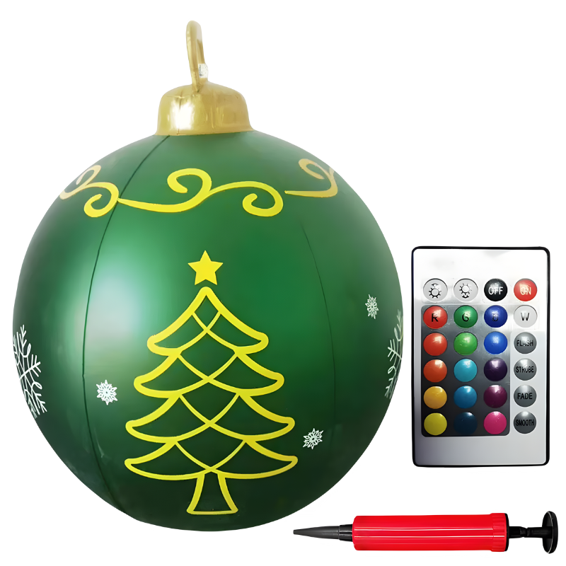 PVC Kerstdecoratie voor Buiten met Kleurrijke LED-verlichting