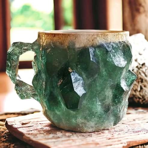 CrystalBrew Koffiemokken | Elegante mineralen kristallen mokken voor een unieke koffie-ervaring