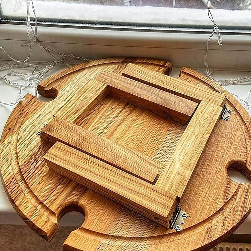 GourmetElegance Borrelplank Organisator | Sofisticated organizer voor vleeswaren en kaas met stijl