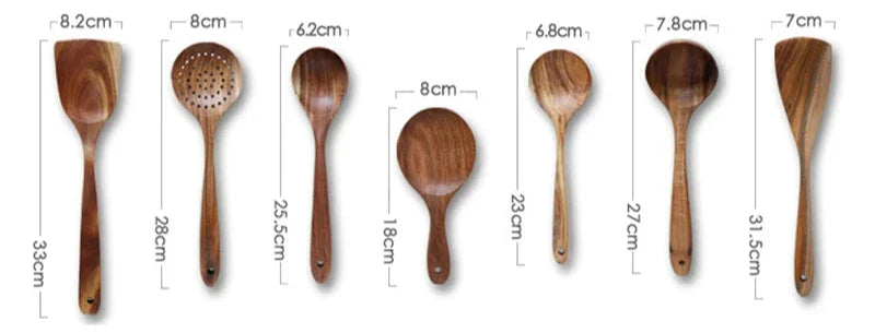 CulinaryTeak | Elegante 7-delige keukenset