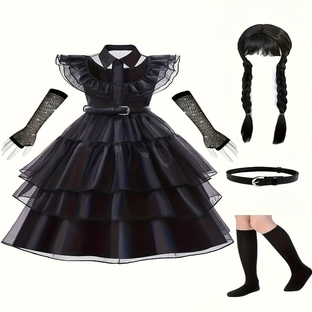 Halloween Heks Kostuum Kinderen Gothische Jurk