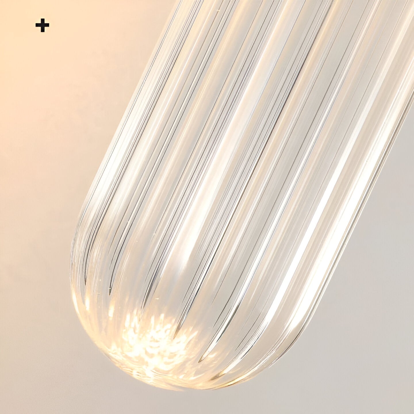 Nordic Water-Ripple Glas Messing Wandlamp LED 1-Licht