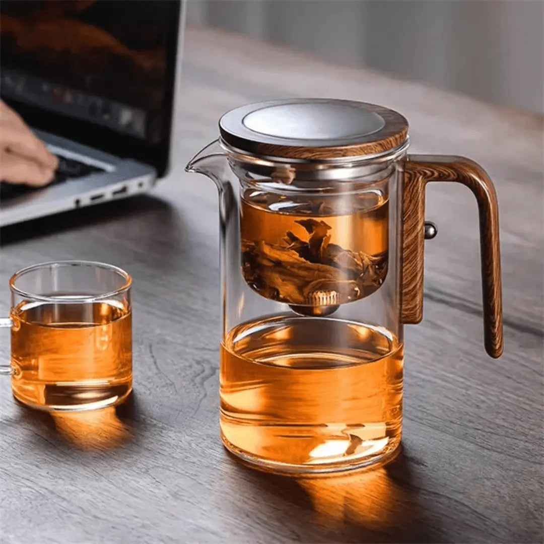 Stijlvolle transparante Theepot – ClearBrew