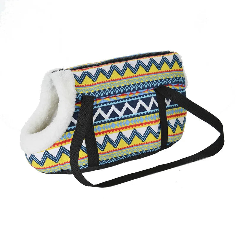 PawVoyager Klassieke Huisdier Draagtas | Zachte & Comfortabele Transporttas voor Honden & Katten | Outdoor Reiszak
