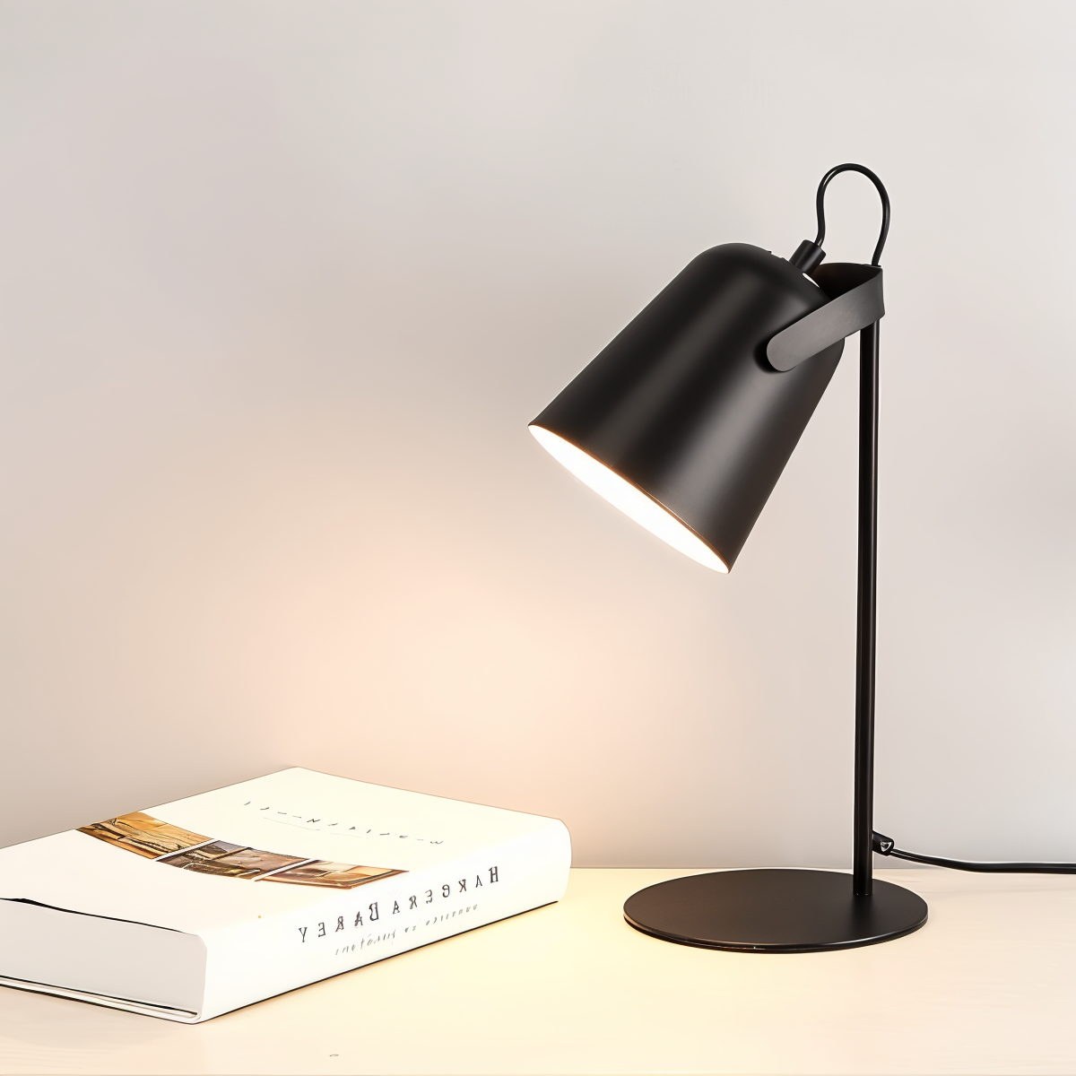 Frendorf | Macaron Tafellamp - Scandinavische gele Bureau Lamp - Verstelbare Lamp