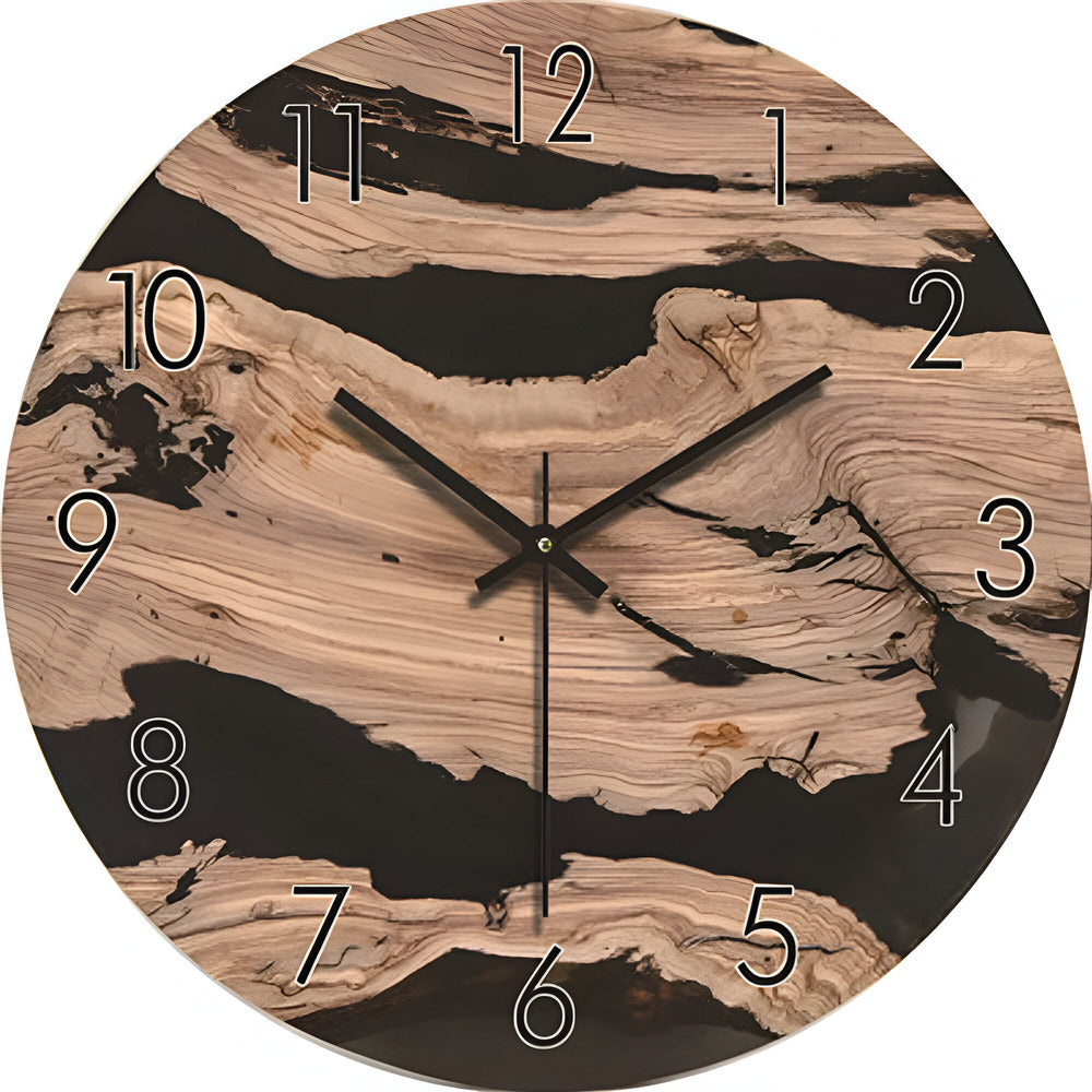 Holzlinie Moderne Stil Wandklok – Minimalistisch Design van Massief Hout