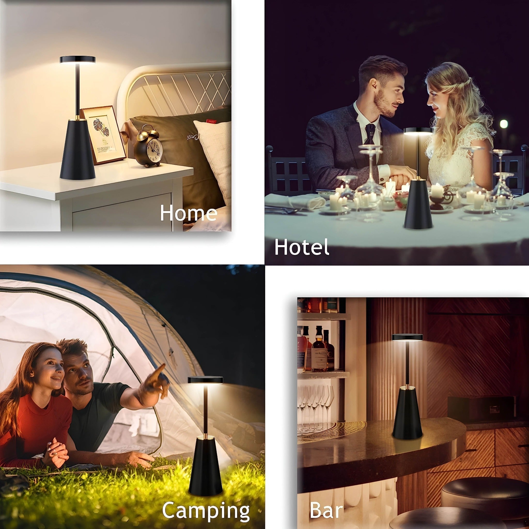 Draadloze Tafellamp - Luxeontwerp - Modern Ambiente - Dimbaar