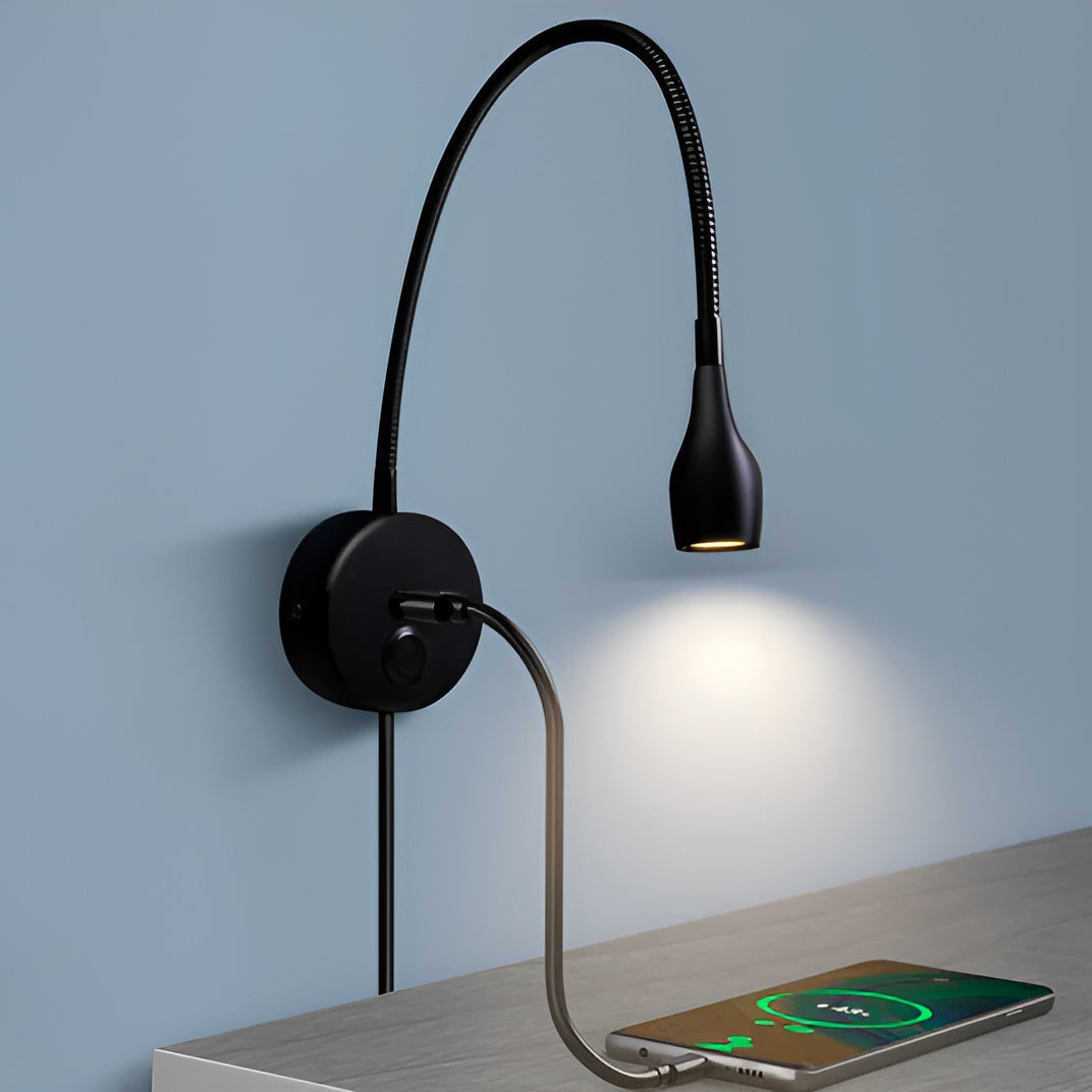 BrightNest – Flexibele Wandlamp voor Lezen met Dimbare Touchbediening