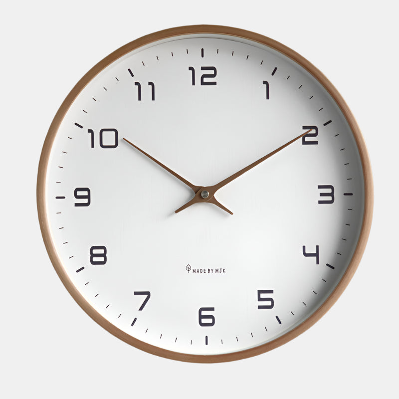 Minimalistische Analoge Wandklok voor Moderne Interieurs