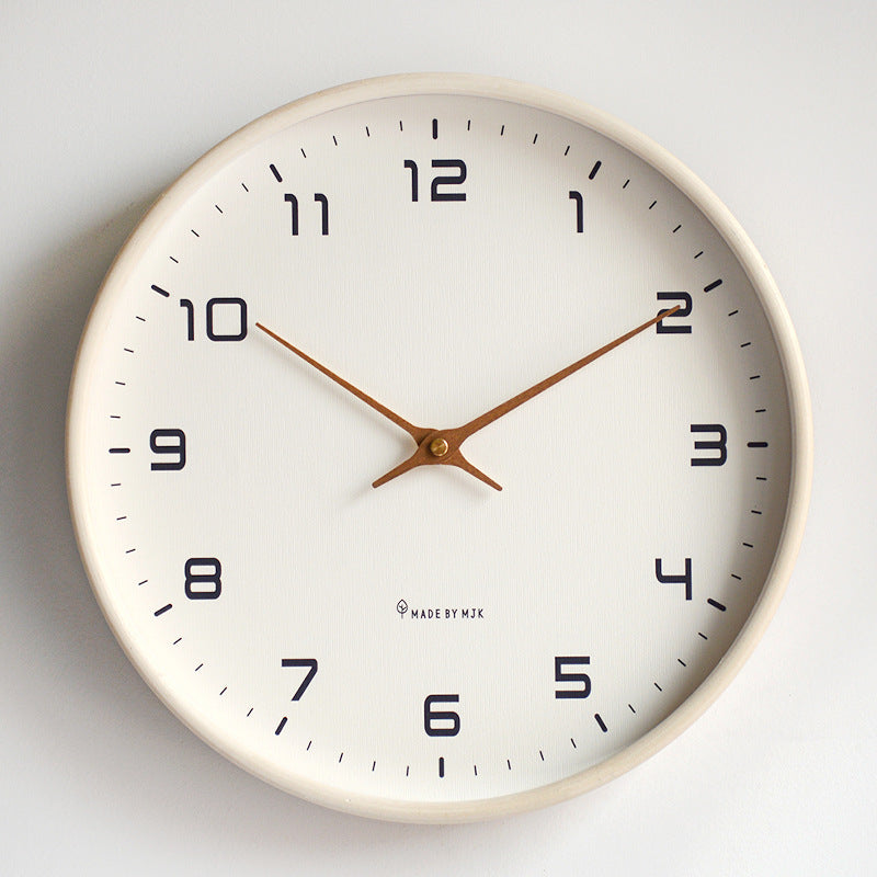 Minimalistische Analoge Wandklok voor Moderne Interieurs