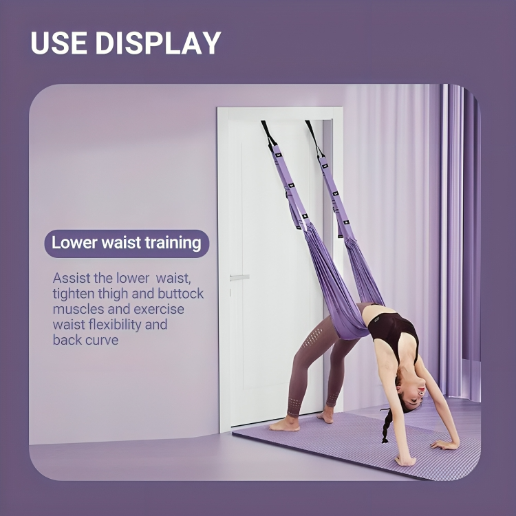 LuxAura AeroStretch™ Aerial Yoga-Touw | Hoogwaardig, flexibel touw voor zwevend yoga met optimale ondersteuning en comfort
