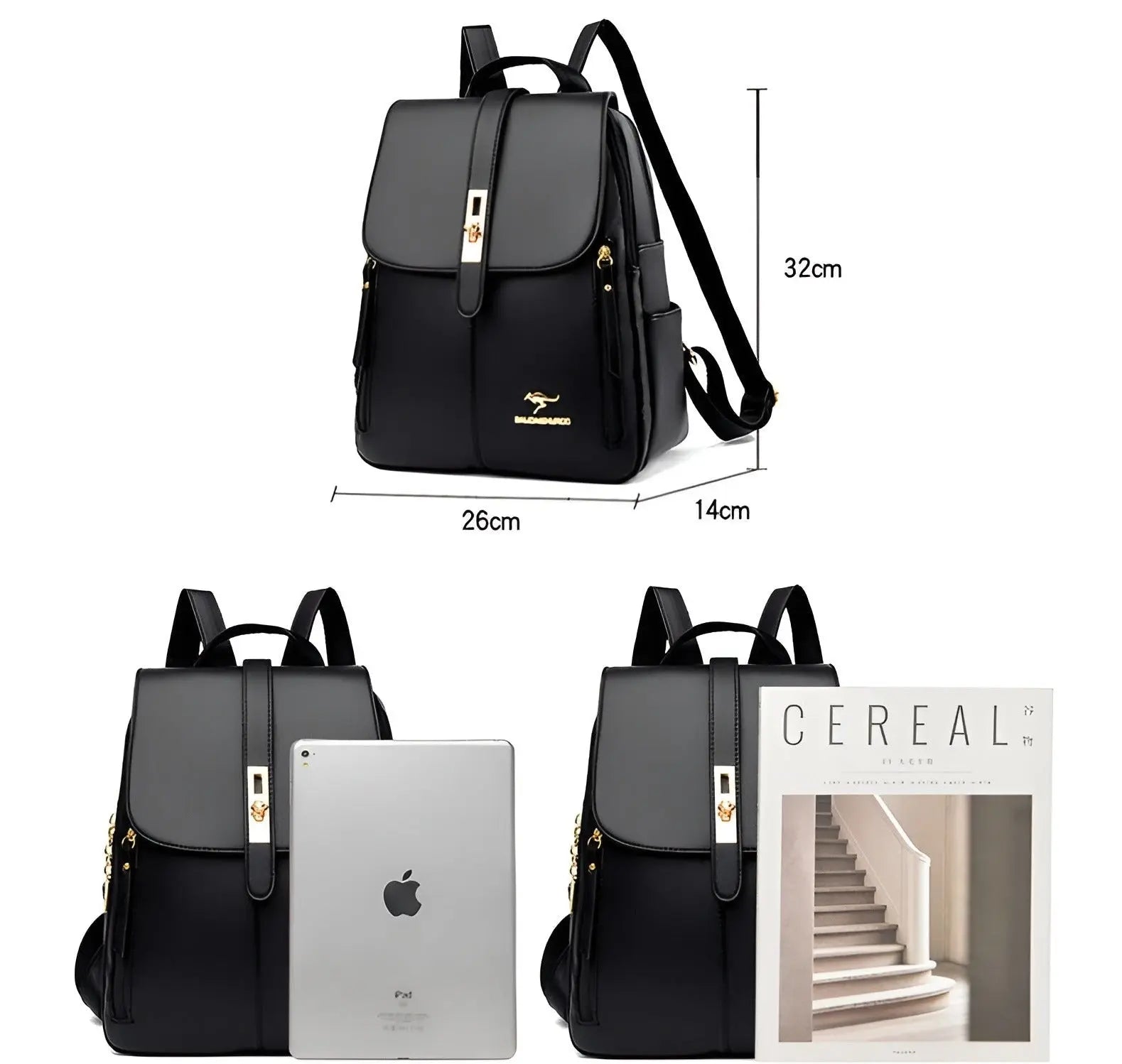 Alena Rugzak - Luxe en Hoogwaardige Leren Dameshandtas