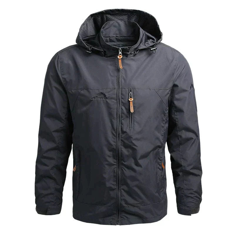 Waterdichte Herenjas met Capuchon – Winddichte Outdoor Jas voor de Herfst