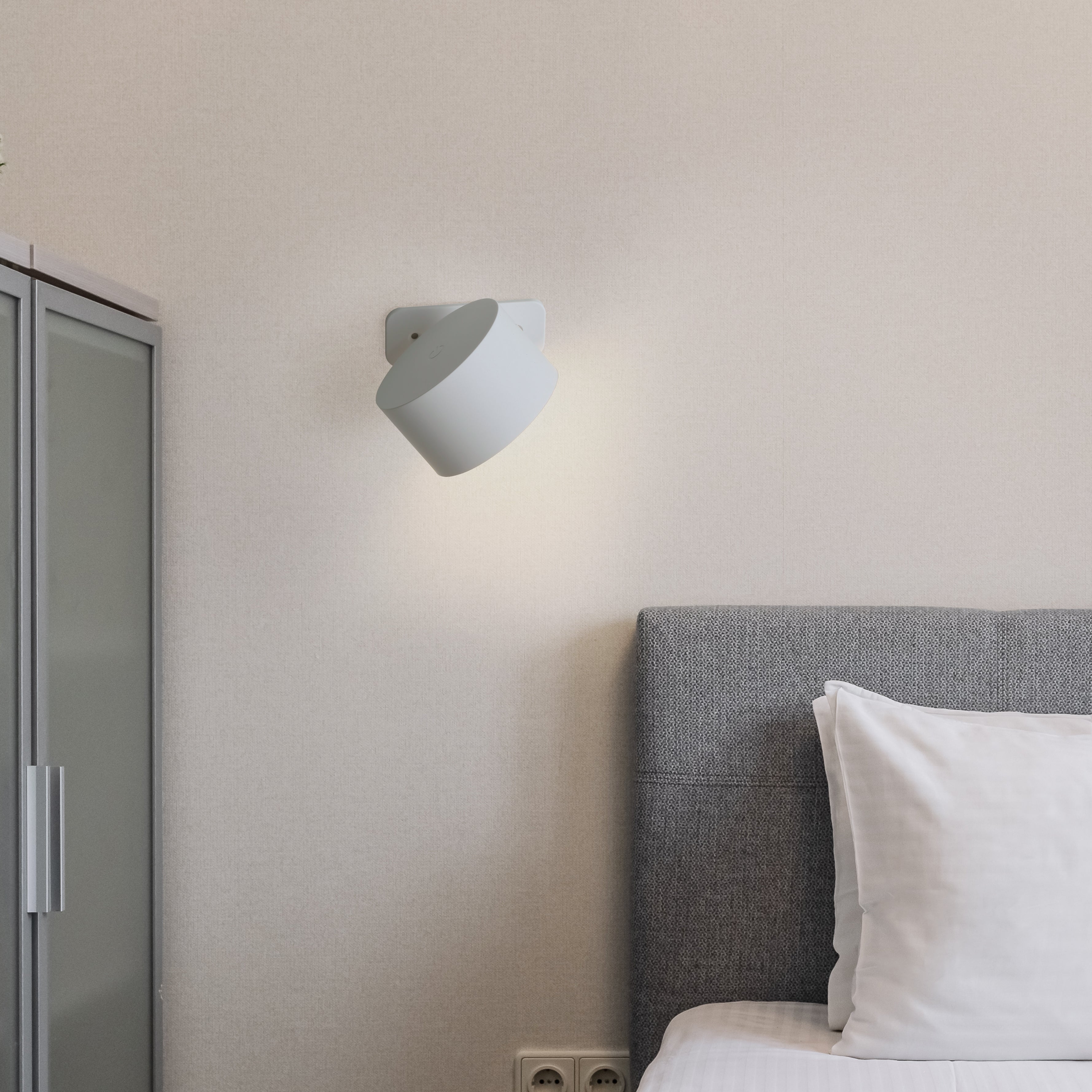 Ticky Magnetische Wandleuchte Wit