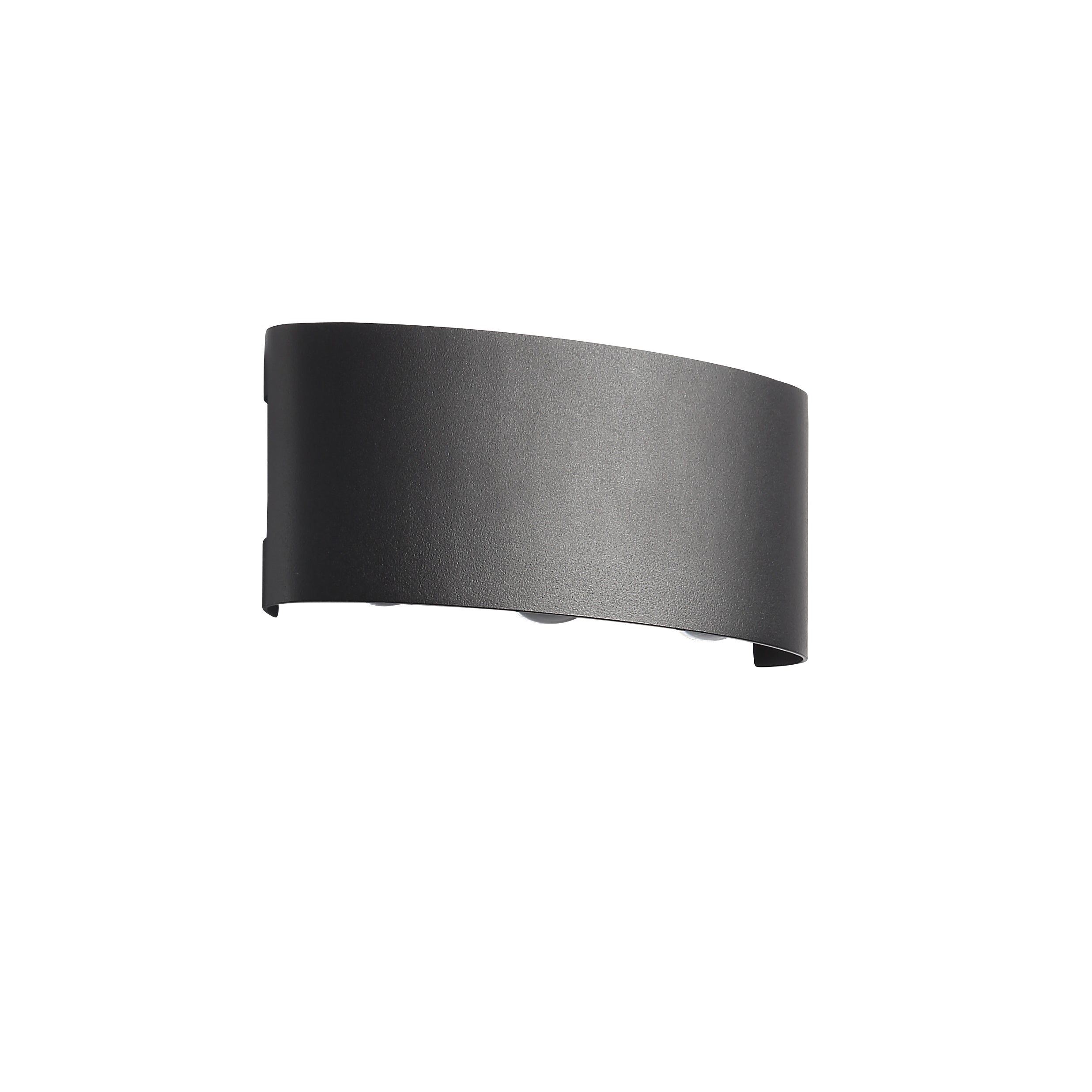 Ortelo 6W 17cm Wandlamp Zwart