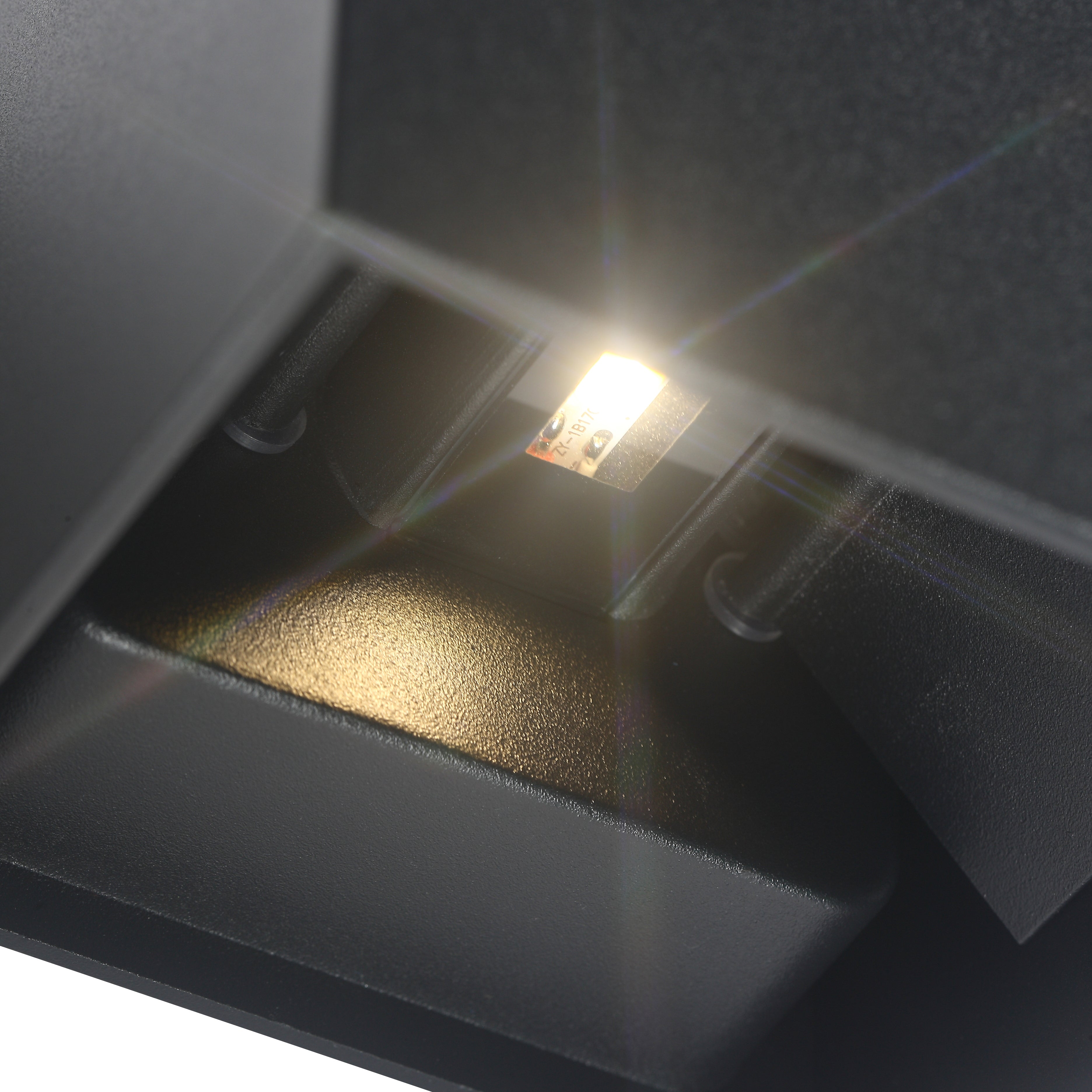 LED Wandlamp 6W Buiten Zwart