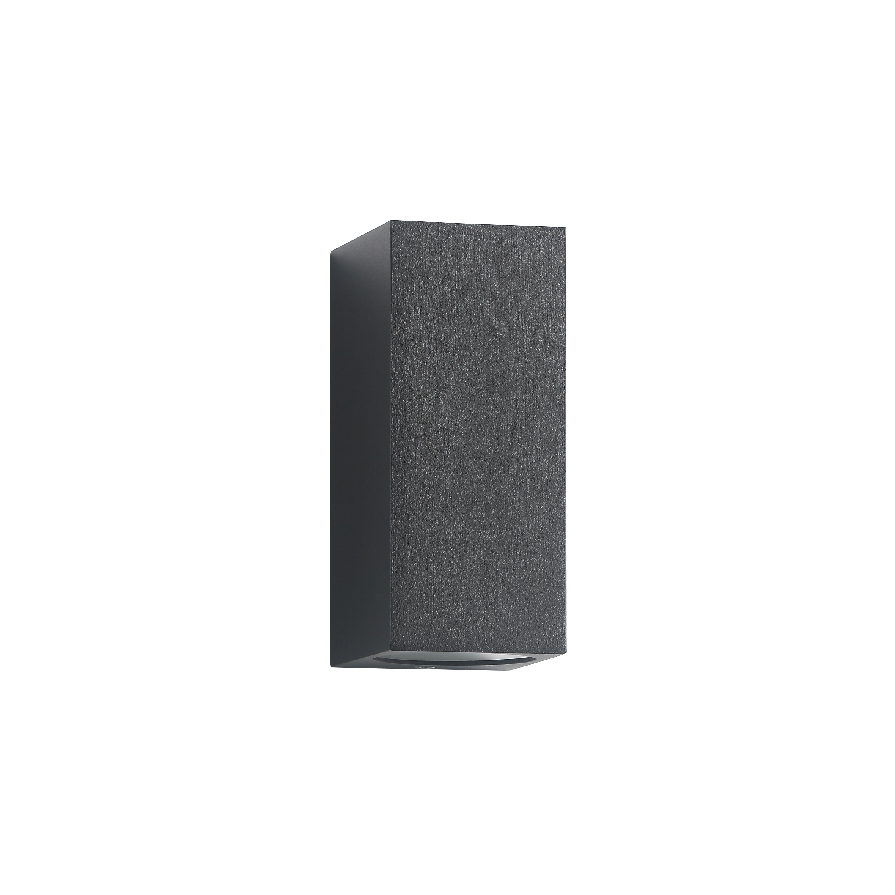Up/Down Square Buiten GU10 Wandlamp Zwart