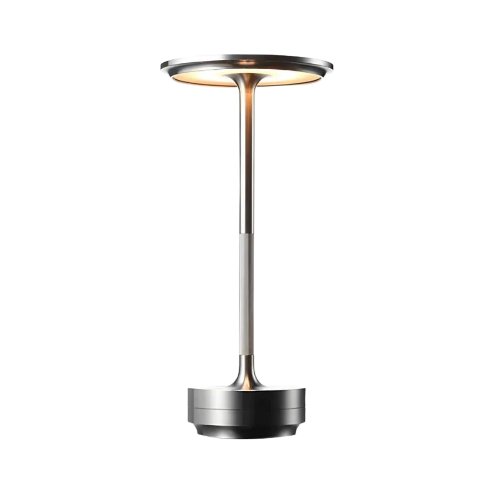 Moderne Messing-Kegel-LED-Accu-Tafellamp 1-Licht