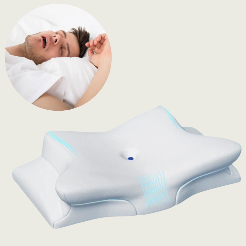 Anti-Snurk Kussen | Ergonomische Nek- en Hoofdkussen | Wit