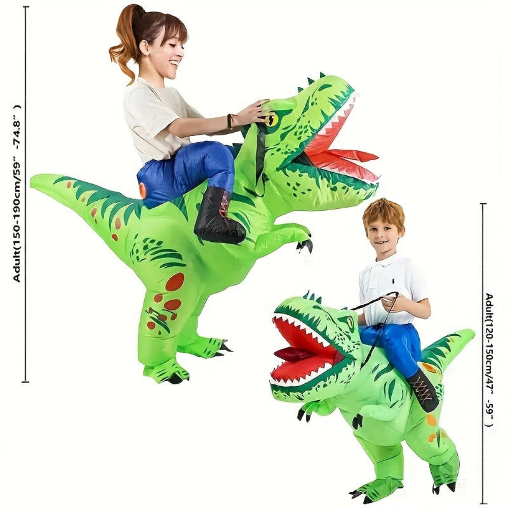 Opblaasbaar Dinosauruskostuum Kinderen Halloween Kostuum Ride-On