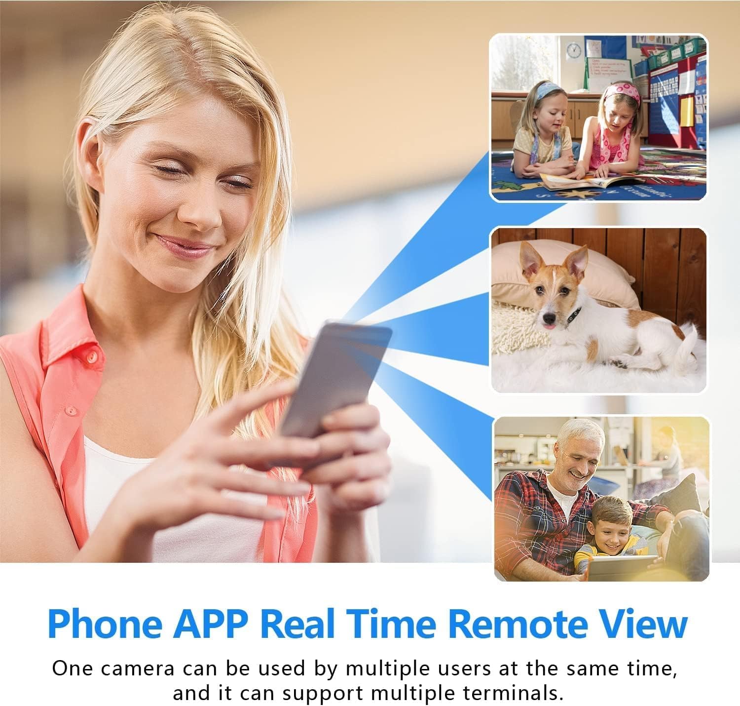 Binnencamera | Nachtzicht & Bewegingsdetectie | WLAN-Toegang | SecureView