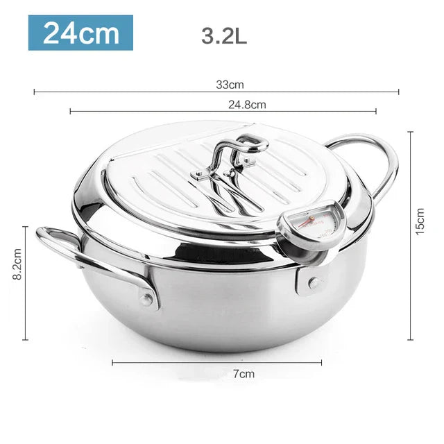 Meester-Fritteuse met Thermometer