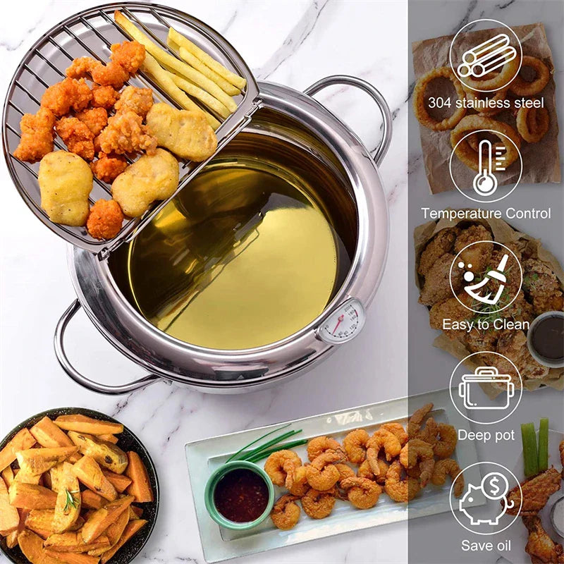 Meester-Fritteuse met Thermometer