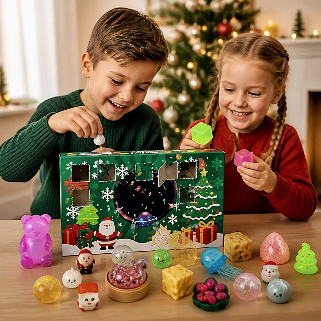 Squishy Kerst Adventskalender voor Kinderen – 24 Dagen Vol Verrassingen
