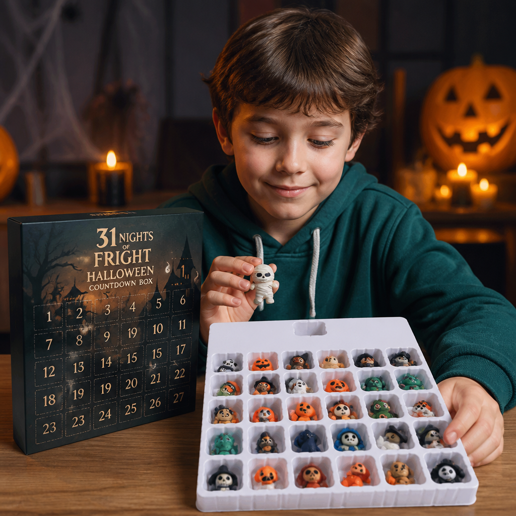 Halloween Adventskalender – Griezelige Mini-Figuren & Hangers