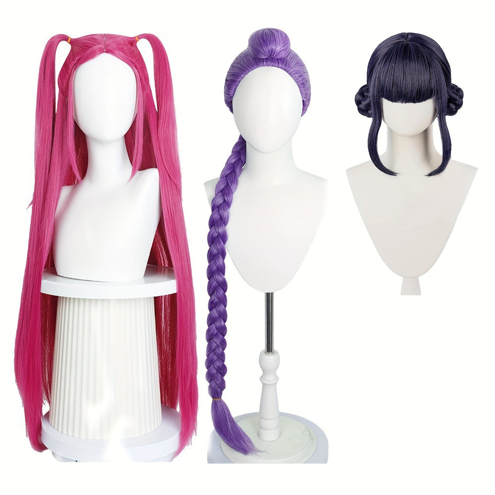 Kpop Hunter Halloween Kostuum Kinderen Perukenset