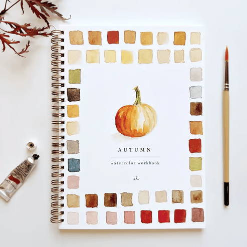 Kunstboek | Aquarel Werkboek Beginners | Stap voor Stap Schilderboek | AquaBliss