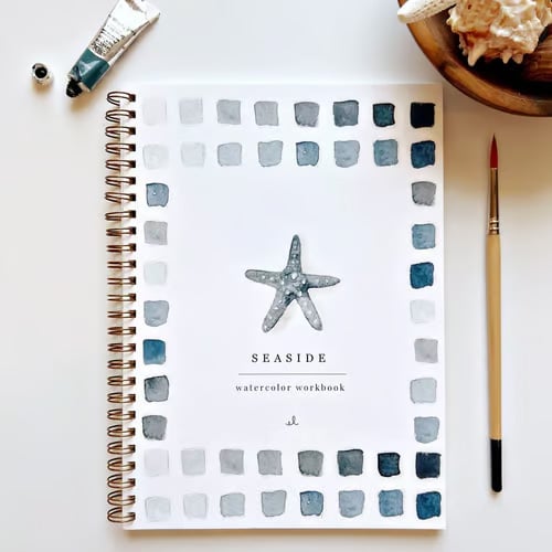 Kunstboek | Aquarel Werkboek Beginners | Stap voor Stap Schilderboek | AquaBliss
