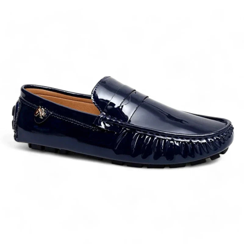 Elegante damesmokassins met een platte, gelakte oppervlakte β Orthopedisch comfort ontmoet stijlvol design!
