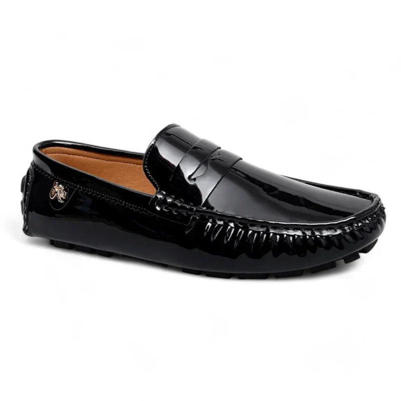 Elegante damesmokassins met een platte, gelakte oppervlakte β Orthopedisch comfort ontmoet stijlvol design!