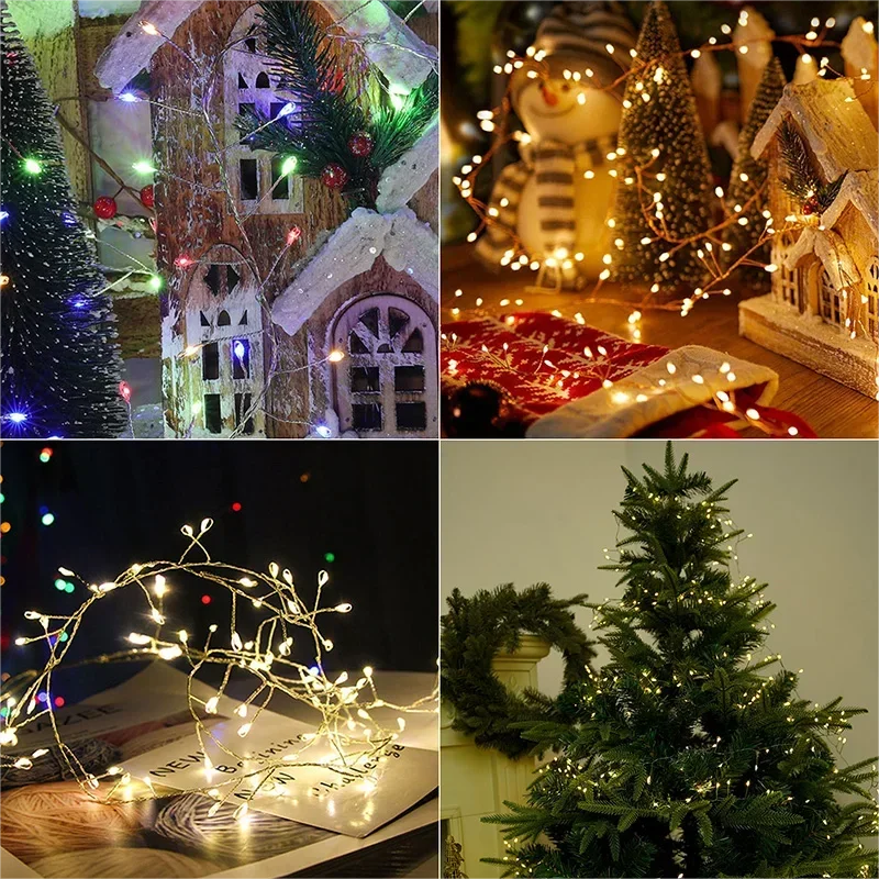 LED Kerstverlichting met Zilverdraad – Tot 1000 Meerkleurige LED-lampjes, IP44 voor Binnen & Buiten