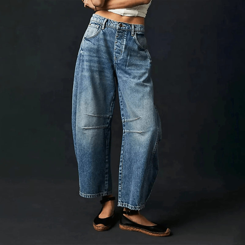 Hanna | Dames High-Waist Jeans met losse pasvorm