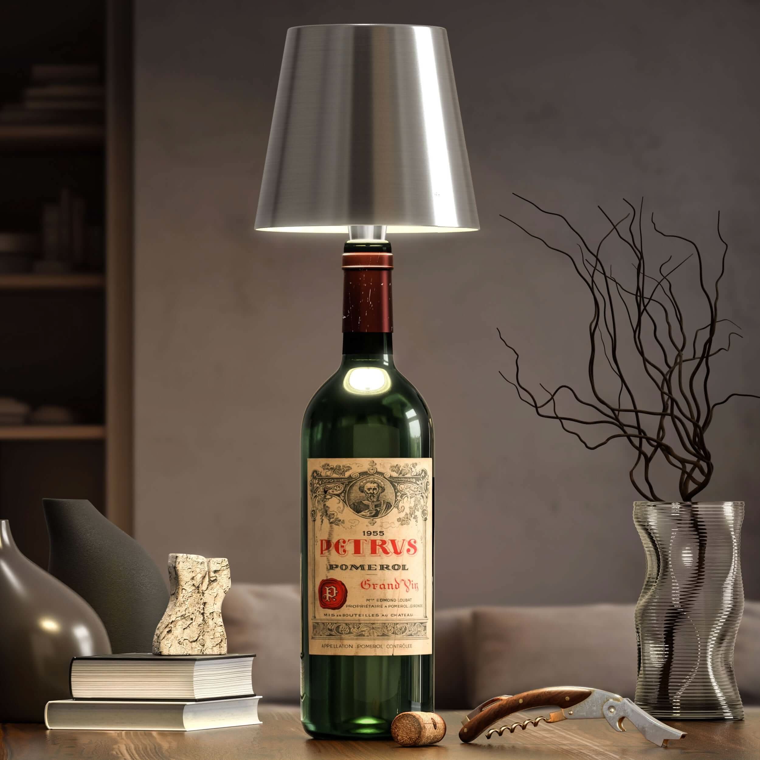 Draadloze Flessenlamp – Elegante en Originele Verlichting