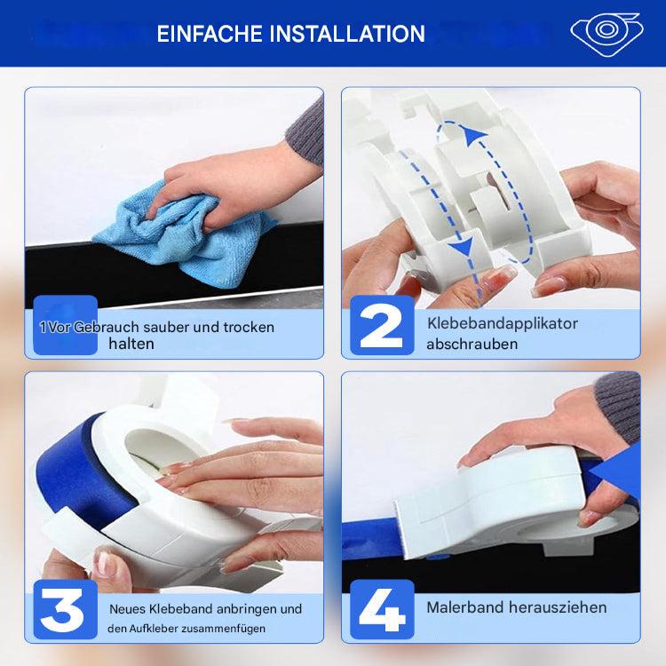 Verfafplak Applicator Voor Schone Verf Randen Met Snijder En Rollen