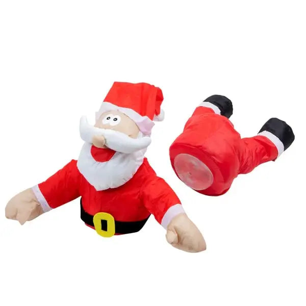 Vrolijke Kerstvensterfiguur ClausKlap – Bewegende, geluid geactiveerde decoratie